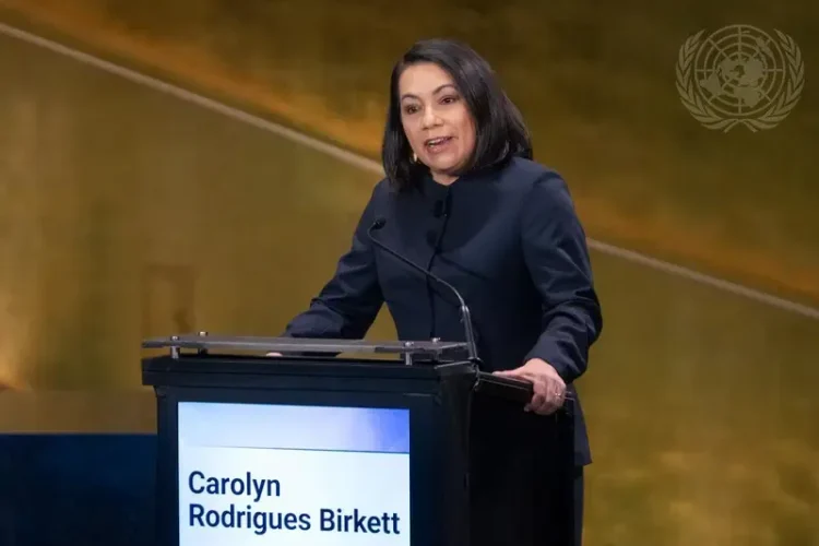 Guyana’s Permanent Representative to the United Nations, Carolyn Rodrigues-Birkett