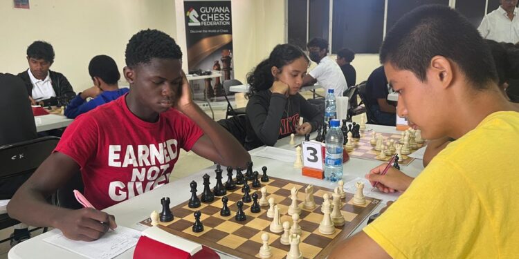 Scene from 2025 National Junior Chess Championship Qualifiers