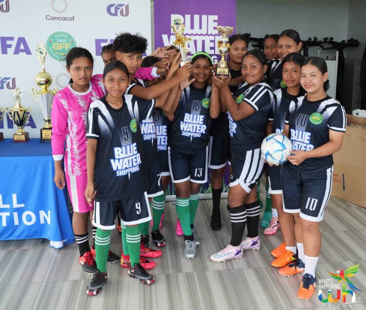 Shamera Smith (front left) with team mates
