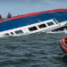 Capsized MV Barima Boat