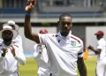 Justin Greaves bowled five consecutive wicket maidens to hand West Indies a 29-run lead © AFP
