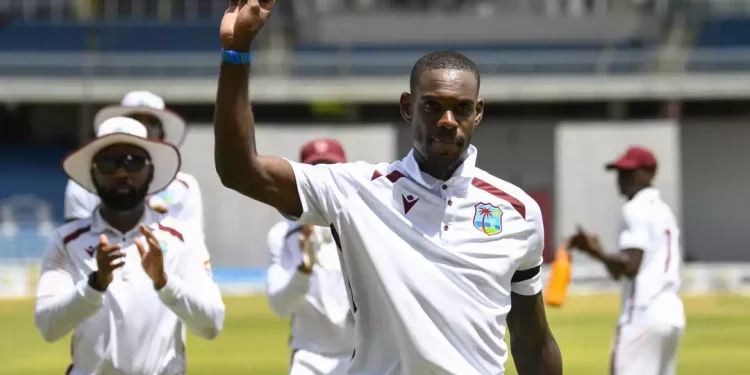 Justin Greaves bowled five consecutive wicket maidens to hand West Indies a 29-run lead © AFP
