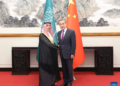 Chinese Foreign Minister Wang Yi, also a member of the Political Bureau of the Communist Party of China Central Committee, meets with Minister of Foreign Affairs of Saudi Arabia Prince Faisal bin Farhan Al Saud in Beijing, capital of China, June 30, 2026. (Xinhua/Pang Xinglei)
