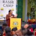 UG Vice-Chancellor, Professor Paloma Mohamed Martin, addresses the second cohort of students at the opening ceremony of the Regional Accelerator for STEM Students Readiness (RASSR) Programme