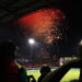 GEORGETOWN, GUYANA - SEPTEMBER 07: A fireworks display goes off to mark the inauguration of President Dr. Mohamed Irfaan Ali at halftime during the Men's 2025 Republic Bank Caribbean Premier League match between Guyana Amazon Warriors v St Kitts & Nevis Patriots at Providence Stadium on September 07, 2025 in Georgetown, Guyana. (Photo by Ashley Allen - CPL T20/Getty Images)