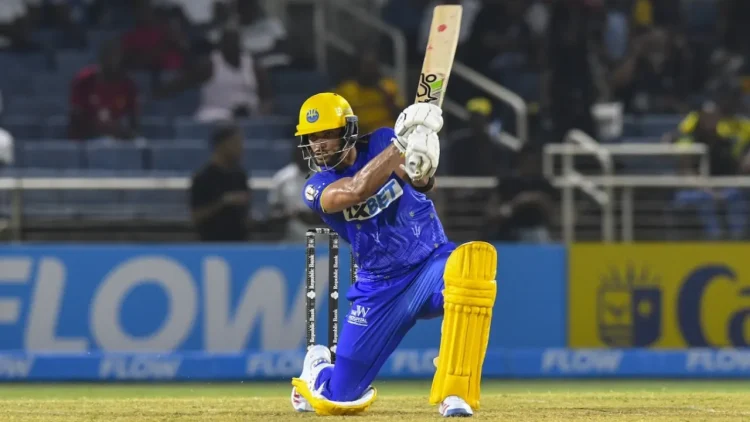 Brandon King almost batted through the Tridents innings • CPL T20