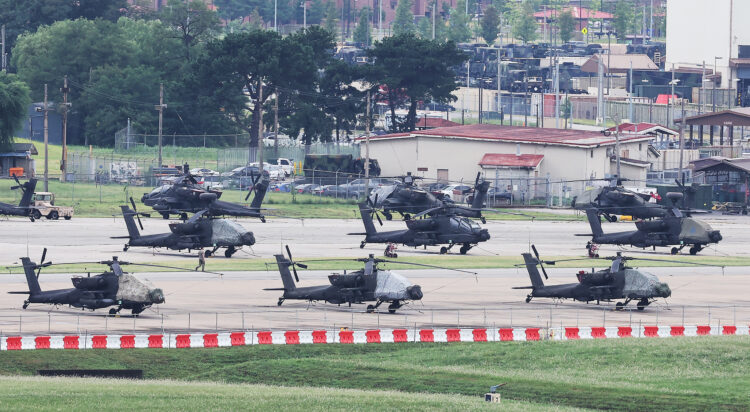 ROK and US militaries launch joint military exercises in Pyeongtaek, the Republic of Korea, August 17, 2026. /VCG