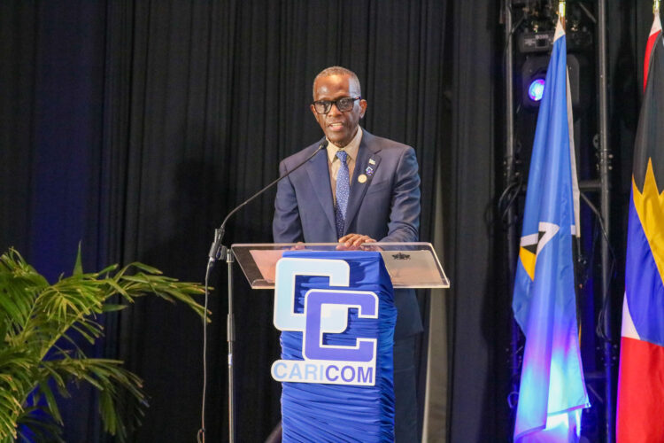 Chairman of CARICOM, The Honourable Philip J. Pierre, Prime Minister of Saint Lucia.