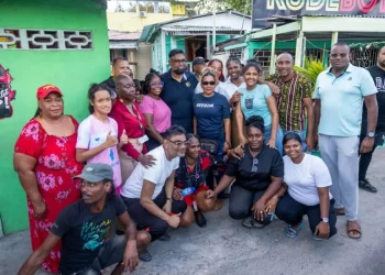 President Dr Mohamed Irfaan Ali engages residents at Riverview
