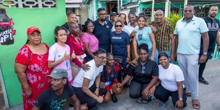 President Dr Mohamed Irfaan Ali engages residents at Riverview