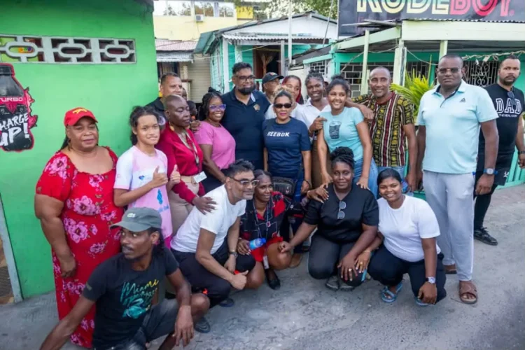 President Dr Mohamed Irfaan Ali engages residents at Riverview