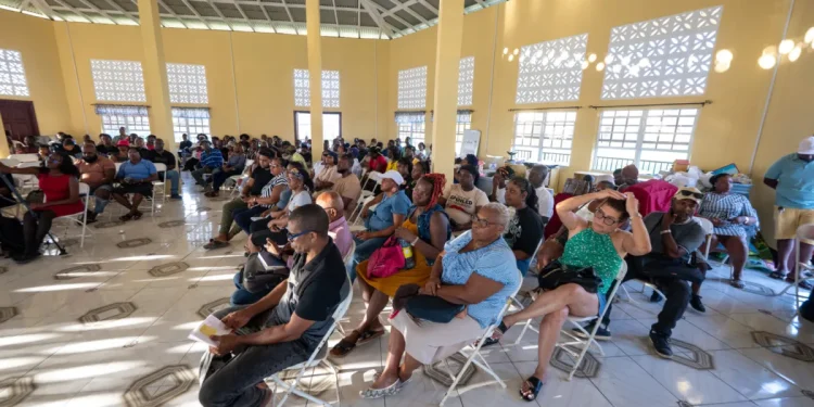 Residents of Melanie and surrounding communities gathered at the engagement