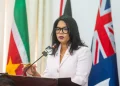 Minister of Education Sonia Parag addresses the opening of the 52nd COHSOD meeting