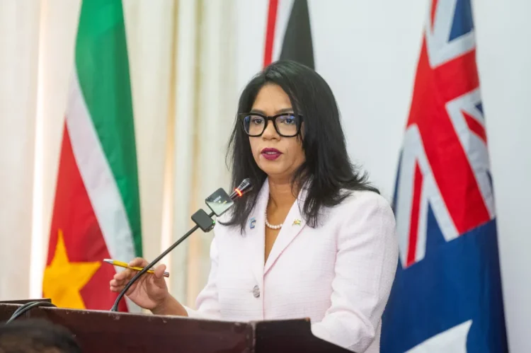 Minister of Education Sonia Parag addresses the opening of the 52nd COHSOD meeting