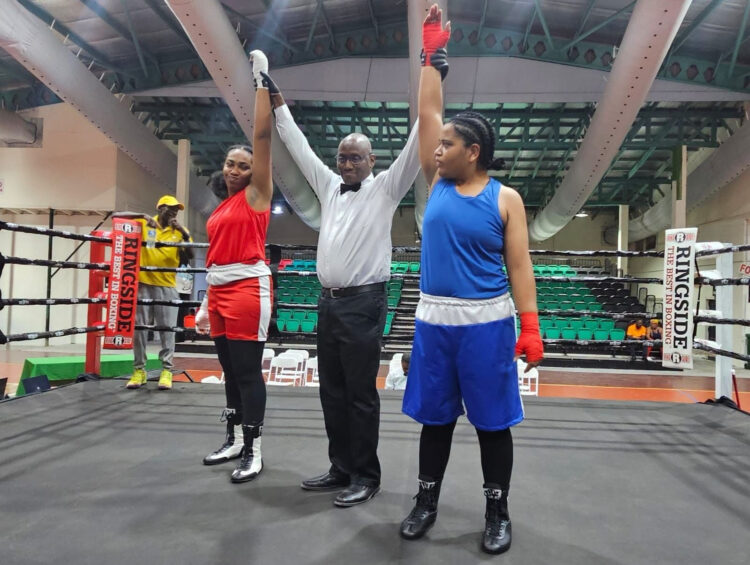 Female boxers- Orina Silas and Shania Benjamin