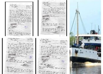 Letters from transport workers regarding MV Barima ( letters phot credit: Travis Chase/HGPTV Nightly News photo)