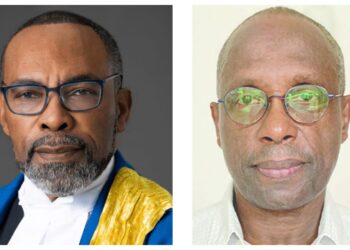 L-R CCJ President Justice Winston Anderson, Dr. Henry Jeffrey
