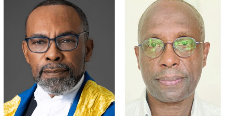 L-R CCJ President Justice Winston Anderson, Dr. Henry Jeffrey