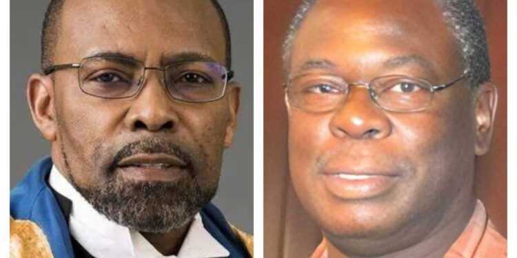 L-R CCJ President Winston Anderson, Adam Harris
