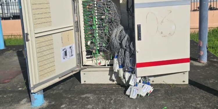 Vandalism in Queenstown (One Communication photo)