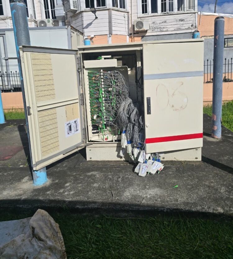 Vandalism in Queenstown (One Communication photo)