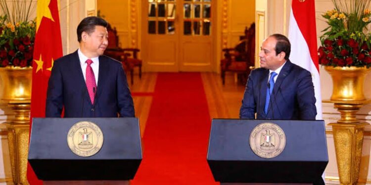 Chinese leader Xi Jinping and Egyptian President Abdel Fattah el-Sisi (Photo: Reuters)