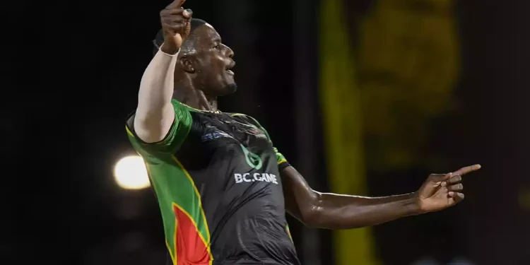 Captain Jason Holder (file image) struck thrice to set up the Patriots' first win of CPL 2026 © Getty