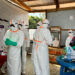 Ebola Treatment Centre at the Centre Médical Évangélique in Bunia, the first Ebola treatment centre to be built in Bunia. Constructed by WHO and run by ALIMA.