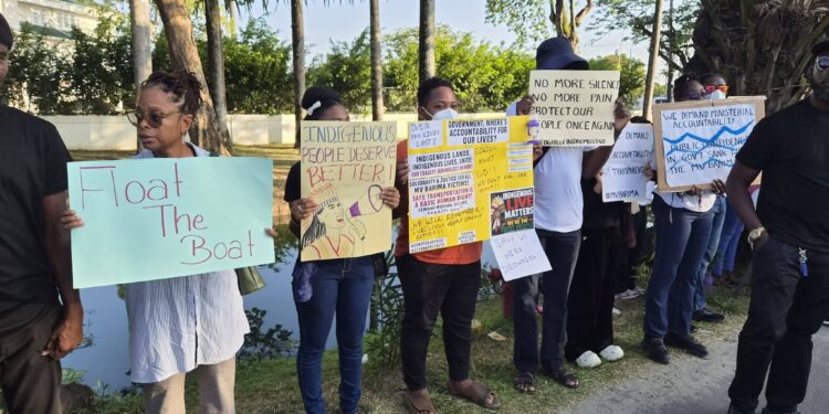 MV Barima Protest July 31, 2026 (News Room photo)