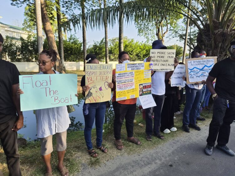 MV Barima Protest July 31, 2026 (News Room photo)