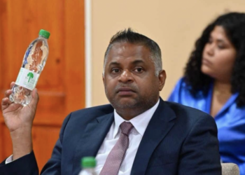 Minister of Public Utilities, Deodat Indar,