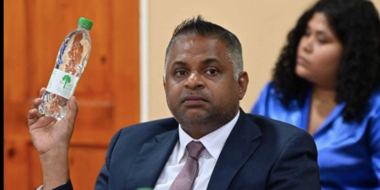 Minister of Public Utilities, Deodat Indar,