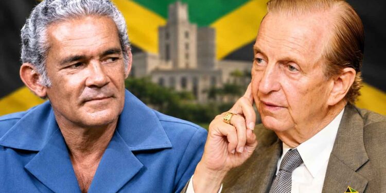 Former Prime Ministers Michael Manley and Edward Seaga