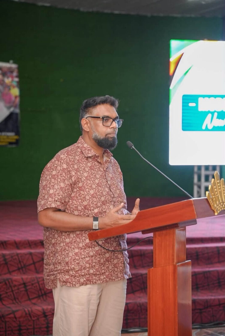 President Dr Mohamed Irfaan Ali
