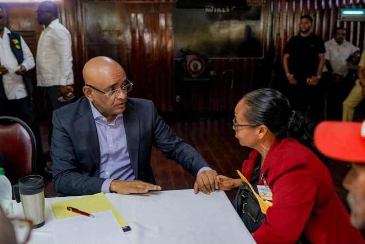 Vice President Dr Bharrat Jagdeo in Linden, Region Ten