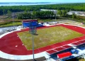 Photos of the soon-to-be-commissioned Synthetic Track at New Amsterdam Berbice