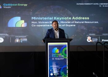 Natural Resources Minister Vickram Bharrat