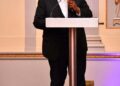 Professor Justice (Ret’d) Courtney A. Abel,  Head of the Department of Law, Faculty of Social Sciences at the University of Guyana, is pictured at a previous award presentation. He was recently recognised with the 2026 OCCBA Award for Distinguished Service to the Legal Profession and the Judiciary.
