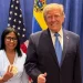 Delcy Rodríguez was pictured alongside the US president on the sidelines of the summit in New York