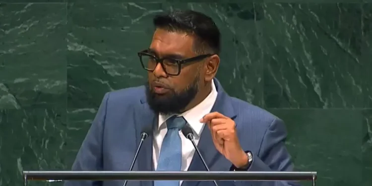 President Dr Mohamed Irfaan Ali addressed the 81st UNGA Session in New York on Wednesday