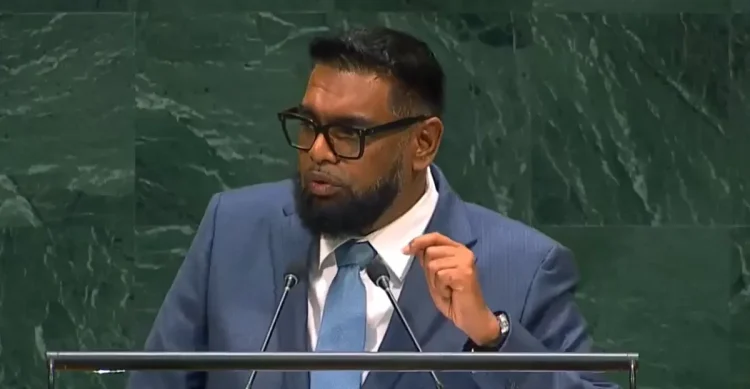 President Dr Mohamed Irfaan Ali addressed the 81st UNGA Session in New York on Wednesday