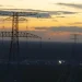 Electricity towers at the Wales Gas-To-Energy Plant