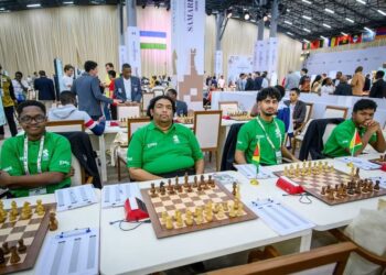 Guyana Open Team . Photo Credit FIDE 46th Chess Olympiad