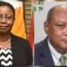 L-R Ag Chancellor Roxane George- Wiltshire and Fmr Minisrer Raphael Trotman