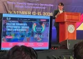 Minister of Tourism, Industry and Commerce, Susan Rodrigues addressing the launched of Guy Expo 2026