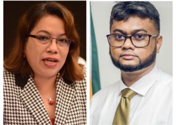 L-R Guyana UN Permanent Rep Carolyn Rodrigues-Birkett and IFAAD Vice Chairman Pt. Ubraj Narine