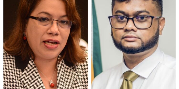 L-R Guyana UN Permanent Rep Carolyn Rodrigues-Birkett and IFAAD Vice Chairman Pt. Ubraj Narine