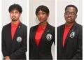 L-R Kyle Couchman, Ciel Clement and Keron Sandiford