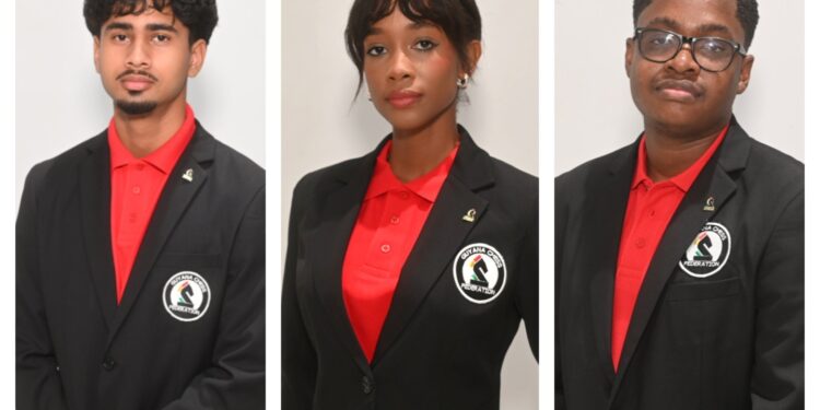 L-R Kyle Couchman, Ciel Clement and Keron Sandiford