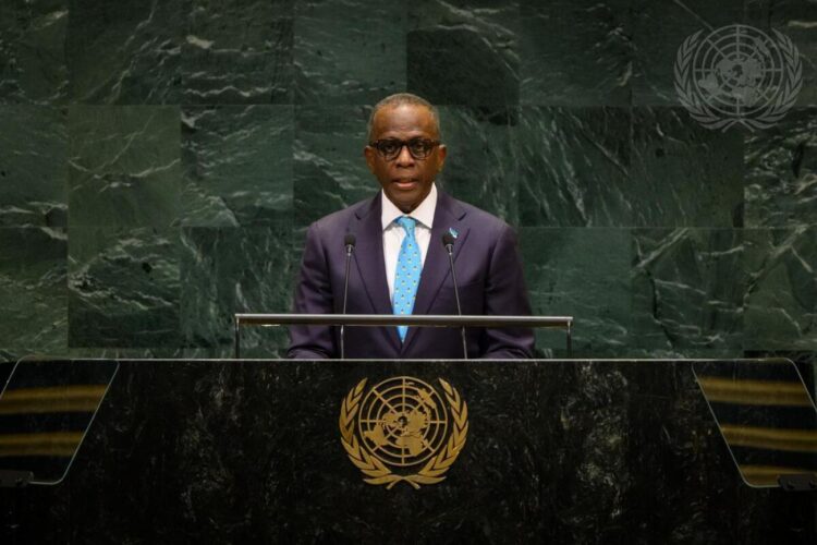 CARICOM of CARICOM, Prime Minister of Saint Lucia, Hon. Philip J. Pierre, delivering his address to the UNGA81, 25 September, New York.